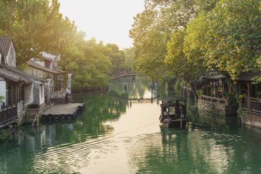 Wuzhen, Çin manzarasına yakın çekim
