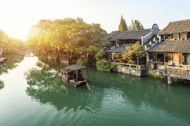 Wuzhen, Çin manzarasına yakın çekim