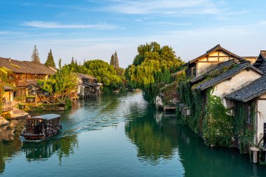 Wuzhen, Çin manzarasına yakın çekim