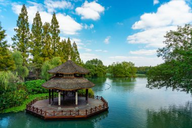 China Hangzhou West Lake Chinese Garden Landscape clipart