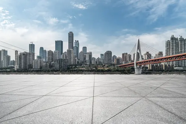 stock image City roads and financial district buildings