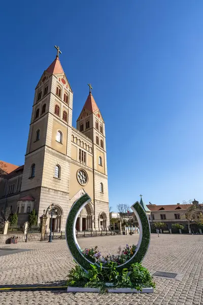 stock image Low angle shot of Qingdao Bay Catholic Church