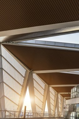 Kentsel modern geometrik mimari şekli