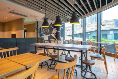 Modern Çin Lokantasının iç mekanı