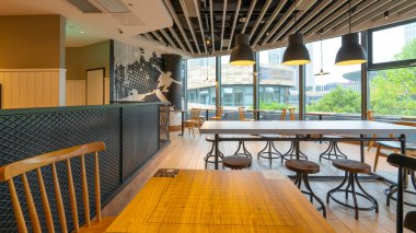 Modern Çin Lokantasının iç mekanı