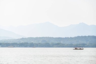 Hangzhou Batı Gölü Peyzaj Mürekkebi Tablosu