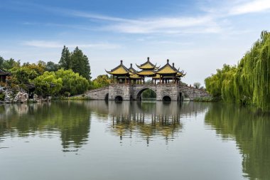 Yangzhou İnce Batı Gölü Çin Bahçesi