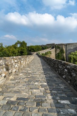 Nanjing şehri manzarası sokak manzarası