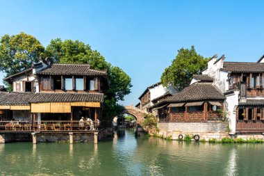 Wuzhen, Çin manzarasına yakın çekim