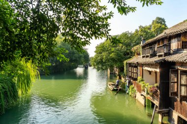 Close-up of the scenery of Wuzhen, China