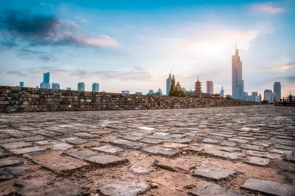 Stock image Nanjing city wall scenery street scene