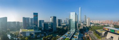 Suzhou Doğu Gölü Stajyeri 'nin ofis binasının hava fotoğrafları.