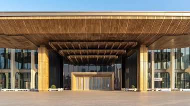 Qingdao Fushan Körfezi modern mimari manzarası