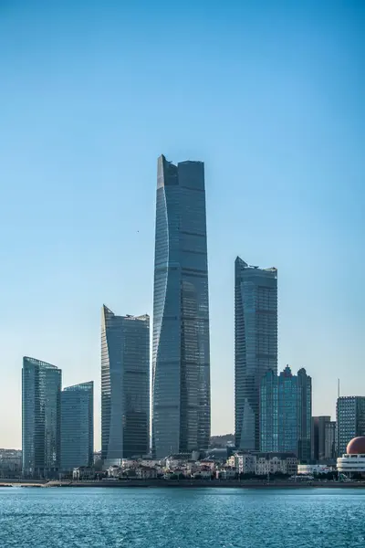 stock image Qingdao Coastline Olympic Sailing Center Scenery