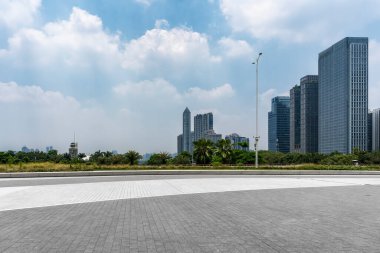 Çin modern kentsel mimari manzarası