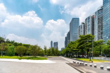 Çin modern kentsel mimari manzarası
