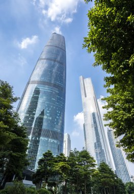 Çin modern kentsel mimari manzarası
