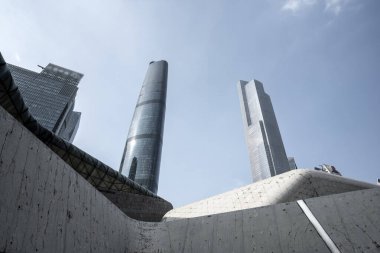 Çin modern kentsel mimari manzarası