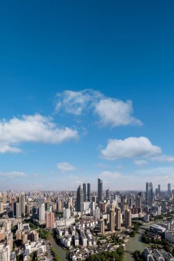 Hava fotoğrafçılığı wuxi şehir silueti