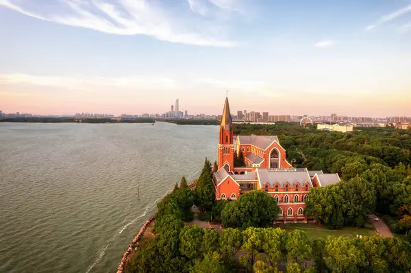 stock image Aerial photography of Suzhou city landscape