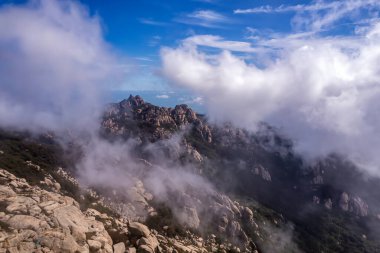 The beautiful natural scenery of Laoshan Mountain in Qingdao clipart