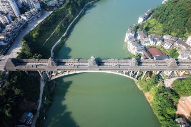 Liuzhou Sanjiang 'ın hava fotoğrafçılığı manzarası