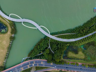 Hava fotoğrafçılığı şehir bahçesi manzarası