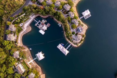 Qiandao Gölü 'nün güzel doğal manzarası, Zhejiang Eyaleti