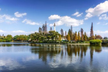 Kunming etnik köyü Çin bahçesi doğal manzara