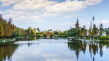 Kunming etnik köyü Çin bahçesi doğal manzara