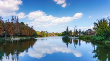 Kunming etnik köyü Çin bahçesi doğal manzara