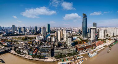 Hava fotoğrafçılığı ningbo şehir mimarisi gökyüzü çizgisi la