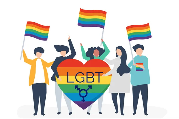 stock image Lgbt pride, Gay Pride, also called LGBT Pride or LGBTQ Pride, byname Pride, annual celebration, usually in June in the United States and sometimes at other times in other countries, of lesbian, gay, bisexual, transgender, and queer (LGBTQ) identity.