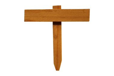 Tahta tabela beyaz arkaplanda izole edildi.