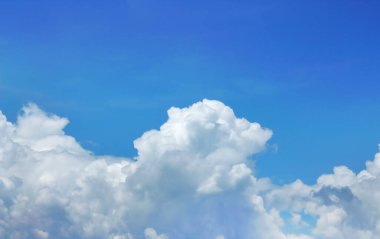 The nature of sky blue and white clouds background clipart