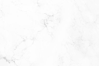 Arkaplan ve tasarım sanatı için doğal desenli beyaz mermer dokusu.