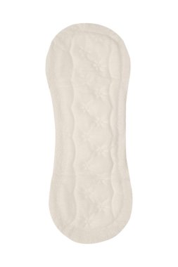 Beyaz arka planda izole edilmiş hijyenik peçete. kırpma yolu.