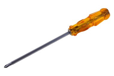 Screwdriver isolated on white background. Clipping path. clipart