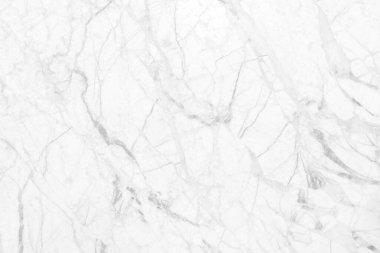 Arkaplan veya tasarım sanatı için doğal desenli beyaz mermer dokusu.