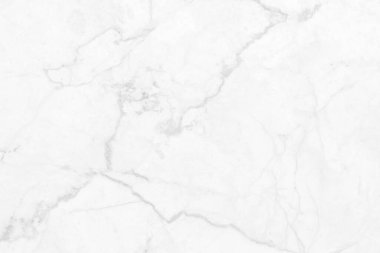 Arkaplan veya tasarım sanatı için doğal desenli beyaz mermer dokusu.
