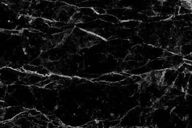 Tasarım sanatı için siyah arkaplan mermer duvar dokusu, parlak ve lüks taştan pürüzsüz desen.