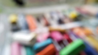 Renkli boya kalemlerinin makro bulanık fotoğrafı