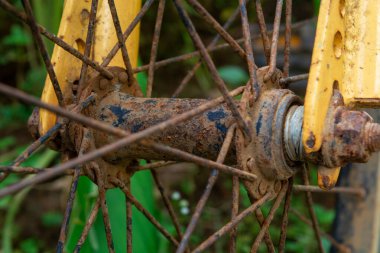Bisiklet halkalarının ya da tekerlekli lastiklerin fotoğrafları