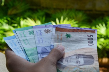 Finansal konsept ile fotoğraf, Endonezya para birimi rupiah para birimi