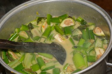 Sebze Lodeh fotoğrafı, tipik bir Endonezya yemeği.