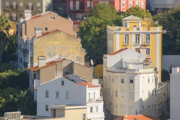 Άποψη Της Πόλης Της Λισαβόνας Στην Πορτογαλία Και Της Αρχιτεκτονικής — Φωτογραφία Αρχείου