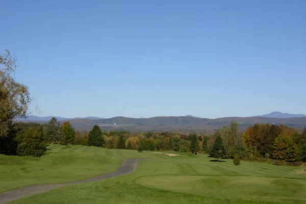 Beautiful View Canadian Golf Club Fall Province Quebec — Stock Photo, Image