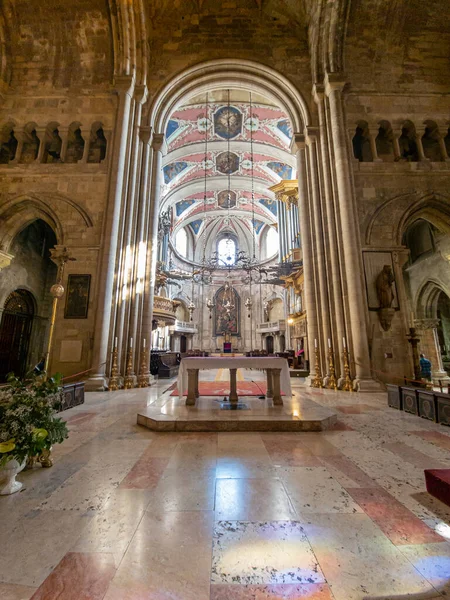 stock image interior of the Basilica of Our Lady of the Martyrs - Lisbon Catholic Church, Portugal