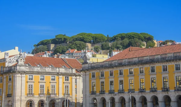Architettura Piazza Del Mercato Una Piazza Lisbona Portogallo Conosciuto Anche — Foto Stock