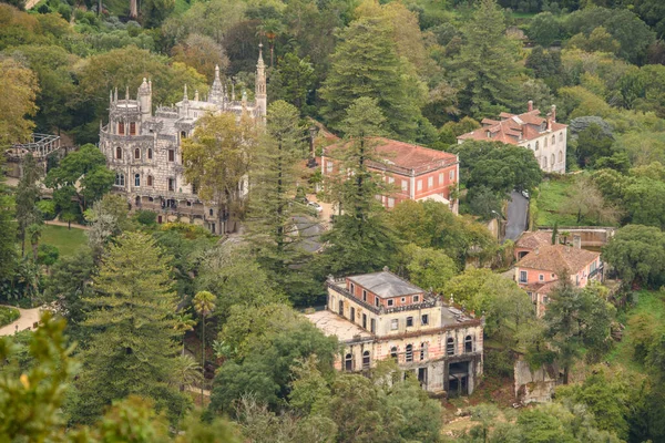 Kilátás Sintra Castle Más Néven Vár Mórok Felállított Egy Sziklás — Stock Fotó